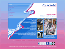 Tablet Screenshot of cascadetheatre.co.uk
